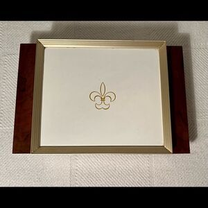 Vintage 60’s MCM Fleur de Lis Cornwall Electric Thermo Tray Warmer W/Out Cord